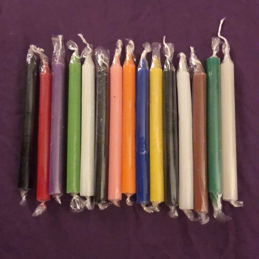 Tea Candles $15 all.Colored (3/$10 7/$20 All 14/$30)Big Intention Candles 3/$15!